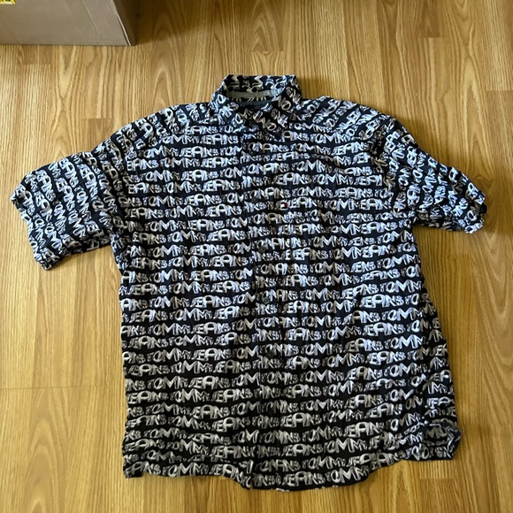 Vintage Tommy Jeans Short Sleeve Camp Shirt - Picture 1 of 4